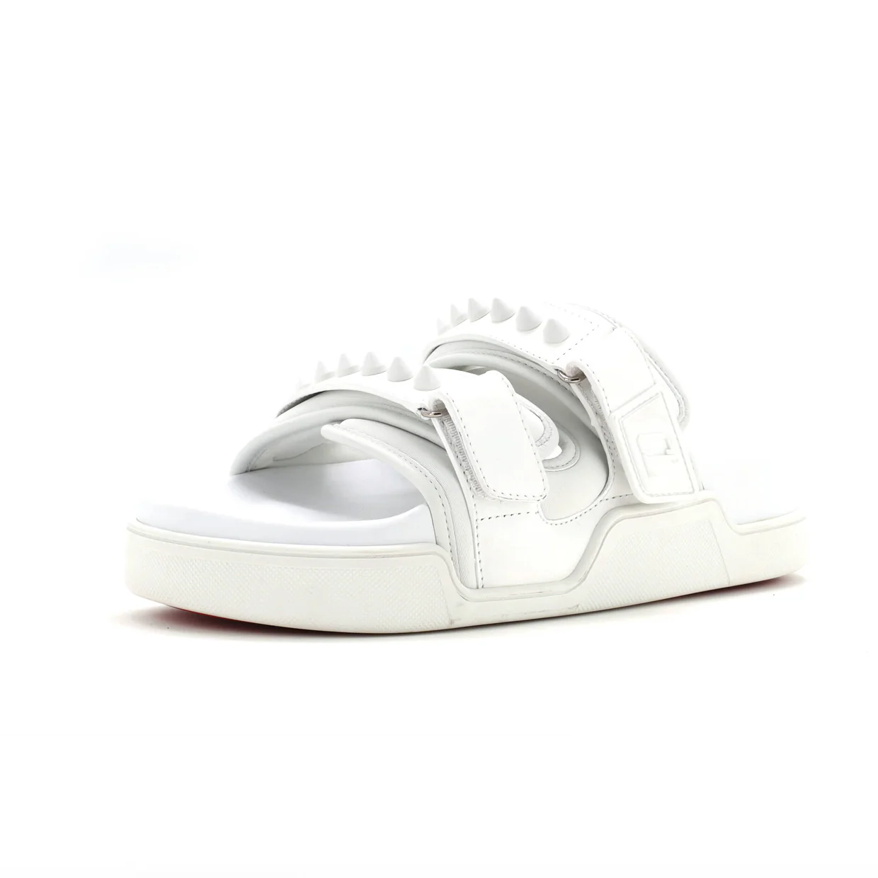 Women's Daddy Pool Flat Sandals Leather and Rubber - Deep Luxury