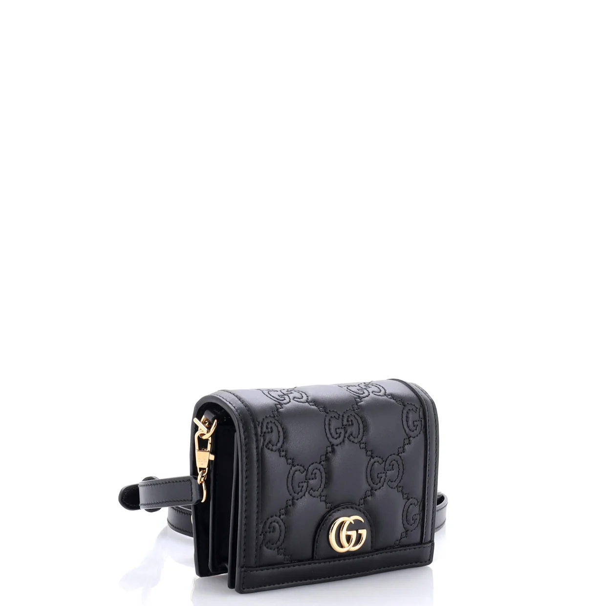 GG Marmont Flap Messenger Bag GG Matelasse Leather Mini - Deep Luxury