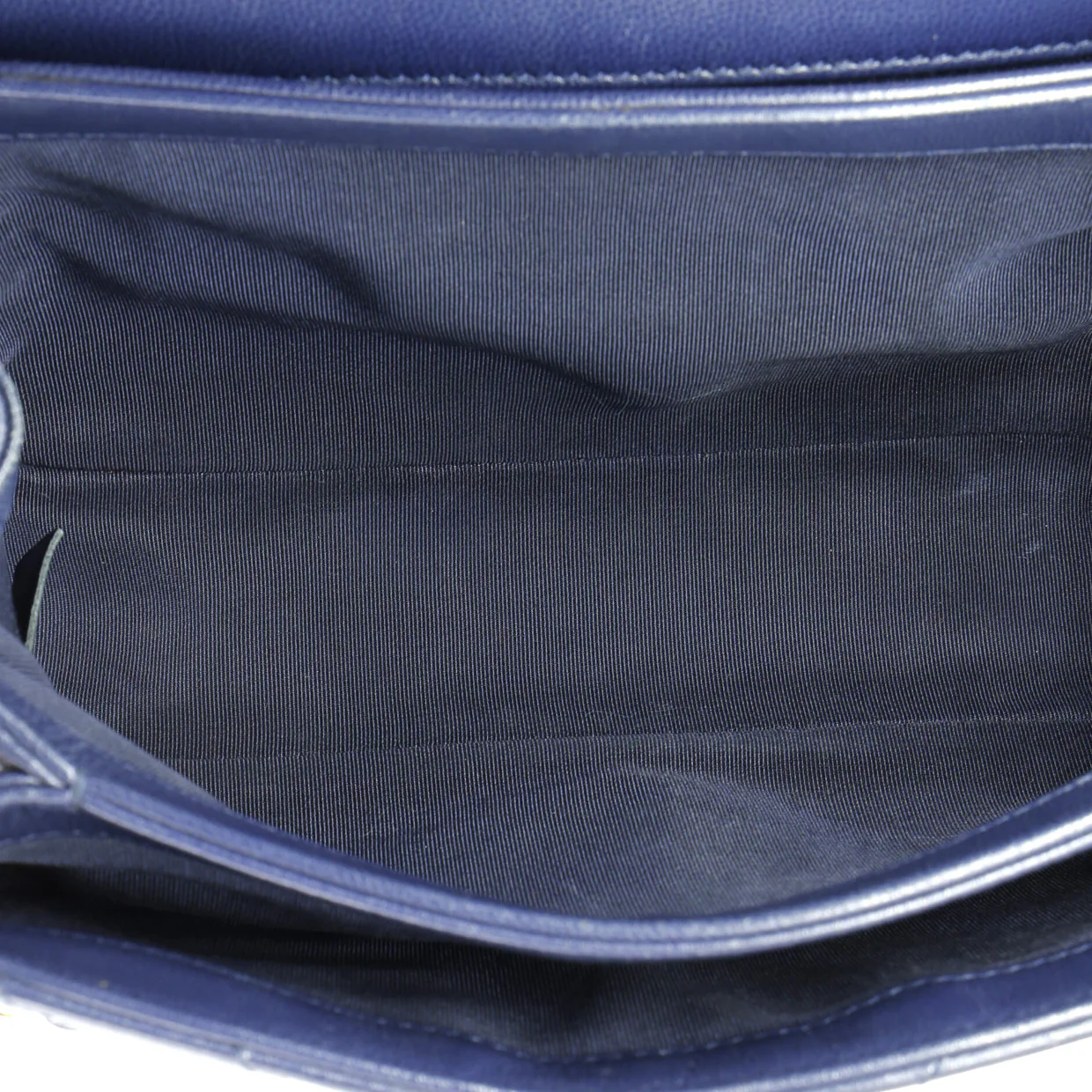 CC Metal Top Handle Flap Bag Chevron Lambskin Small - Deep Luxury