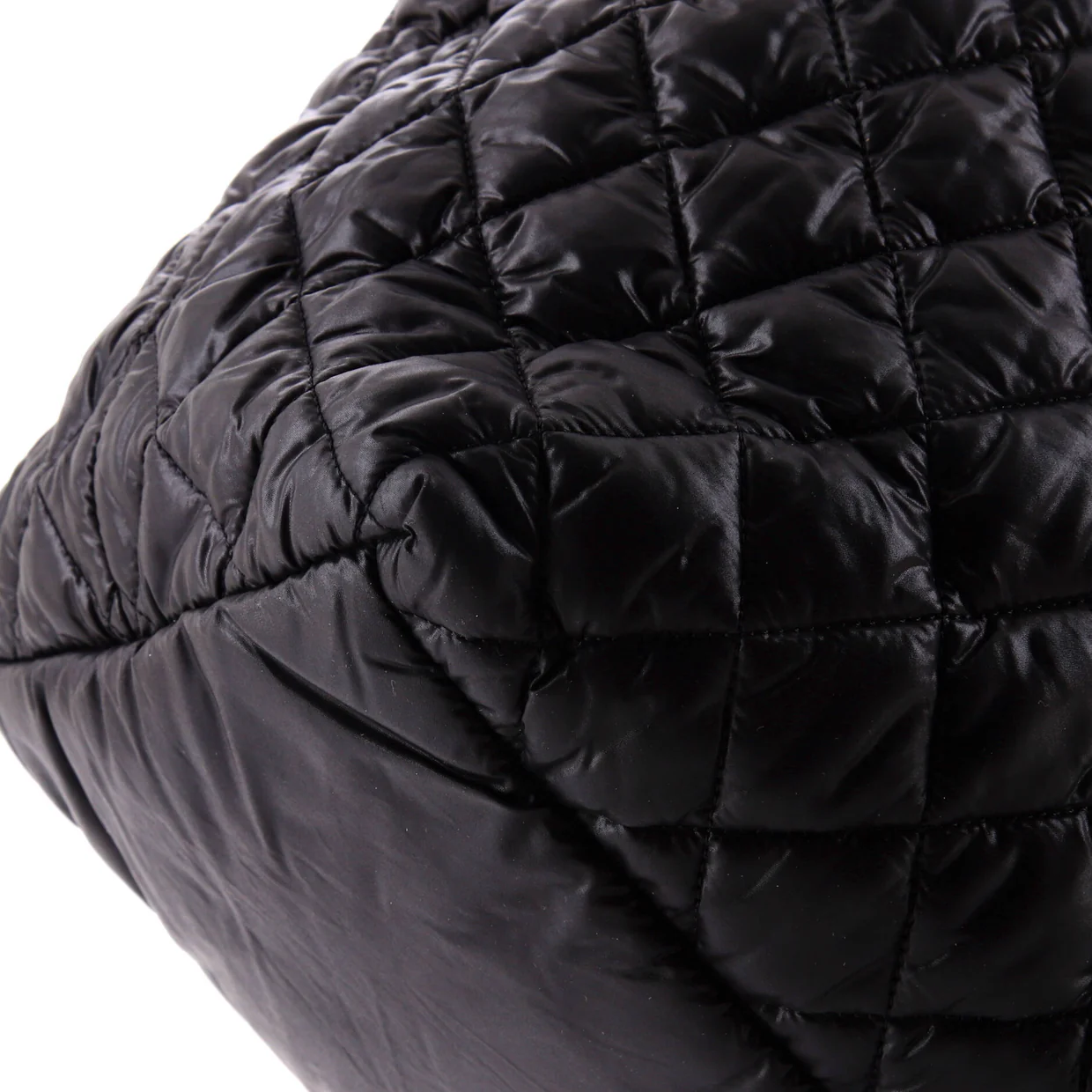 Coco Cocoon Zipped Tote Quilted Nylon Large - Deep Luxury