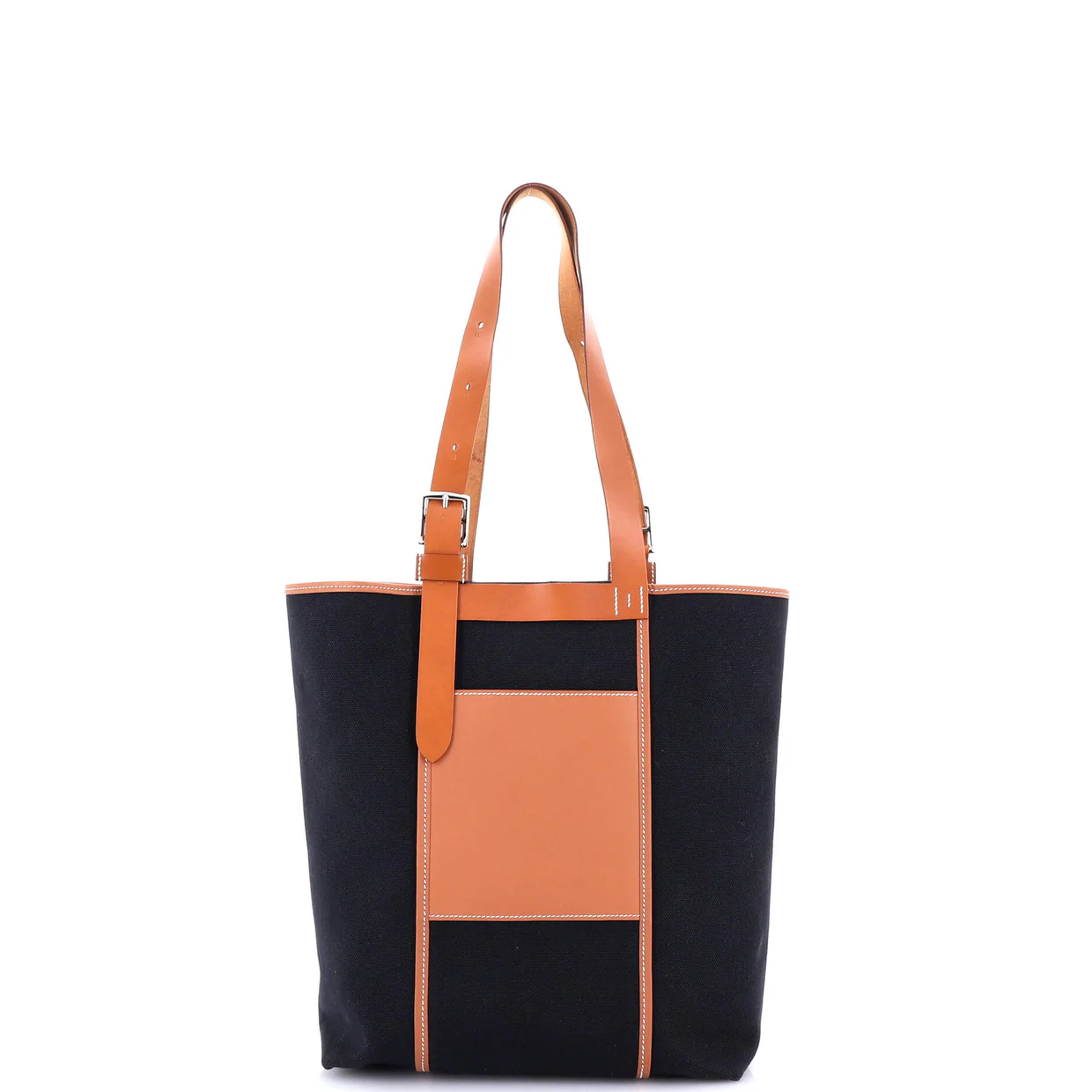 Etriviere Pocket Tote Toile and Leather 27 - Deep Luxury