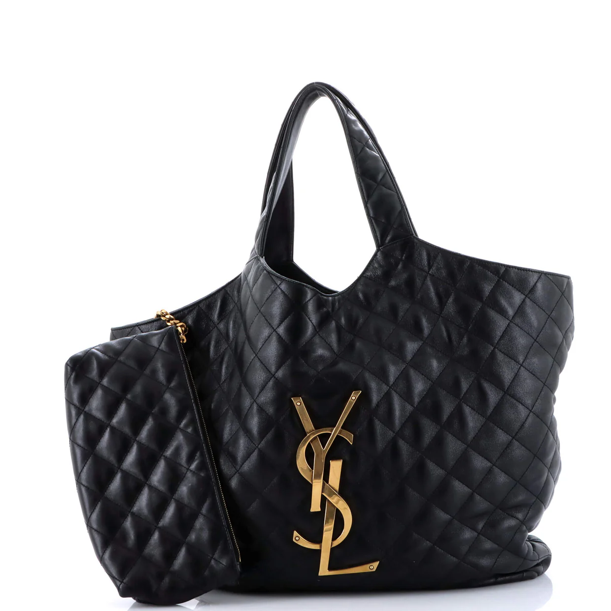 Icare Shopping Tote Quilted Leather Maxi - Deep Luxury