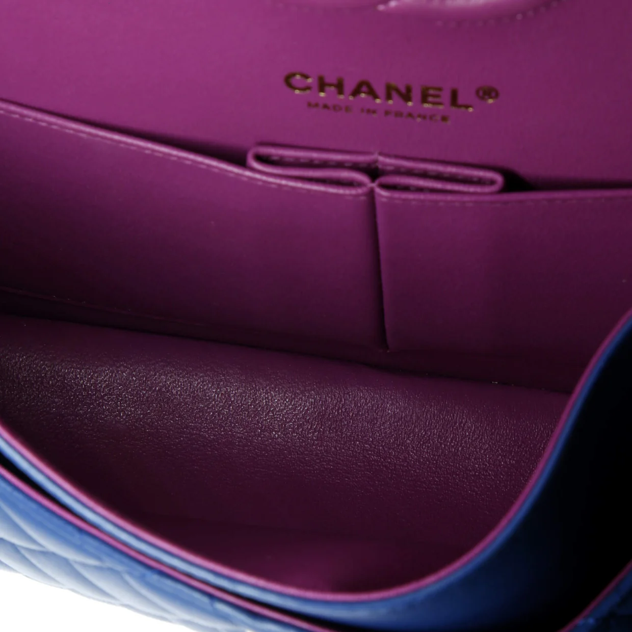 Classic Double Flap Bag Quilted Lambskin with Rainbow Hardware Medium - Deep Luxury