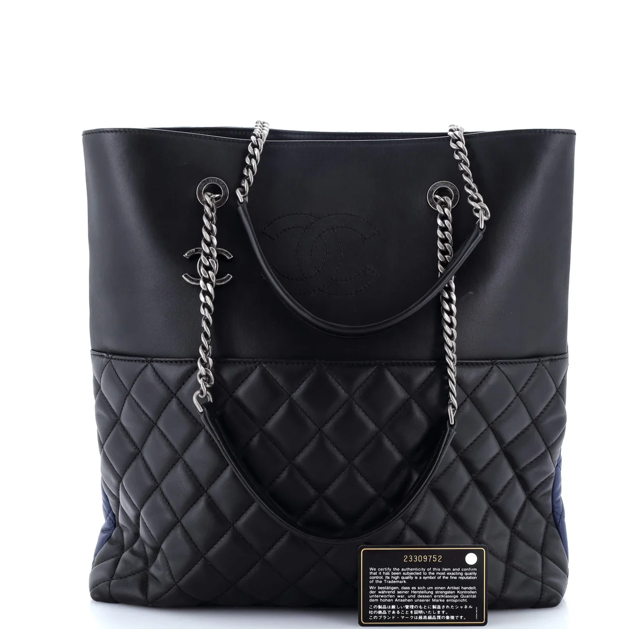 Urban Delight Chain Tote Quilted Lambskin Large - Deep Luxury