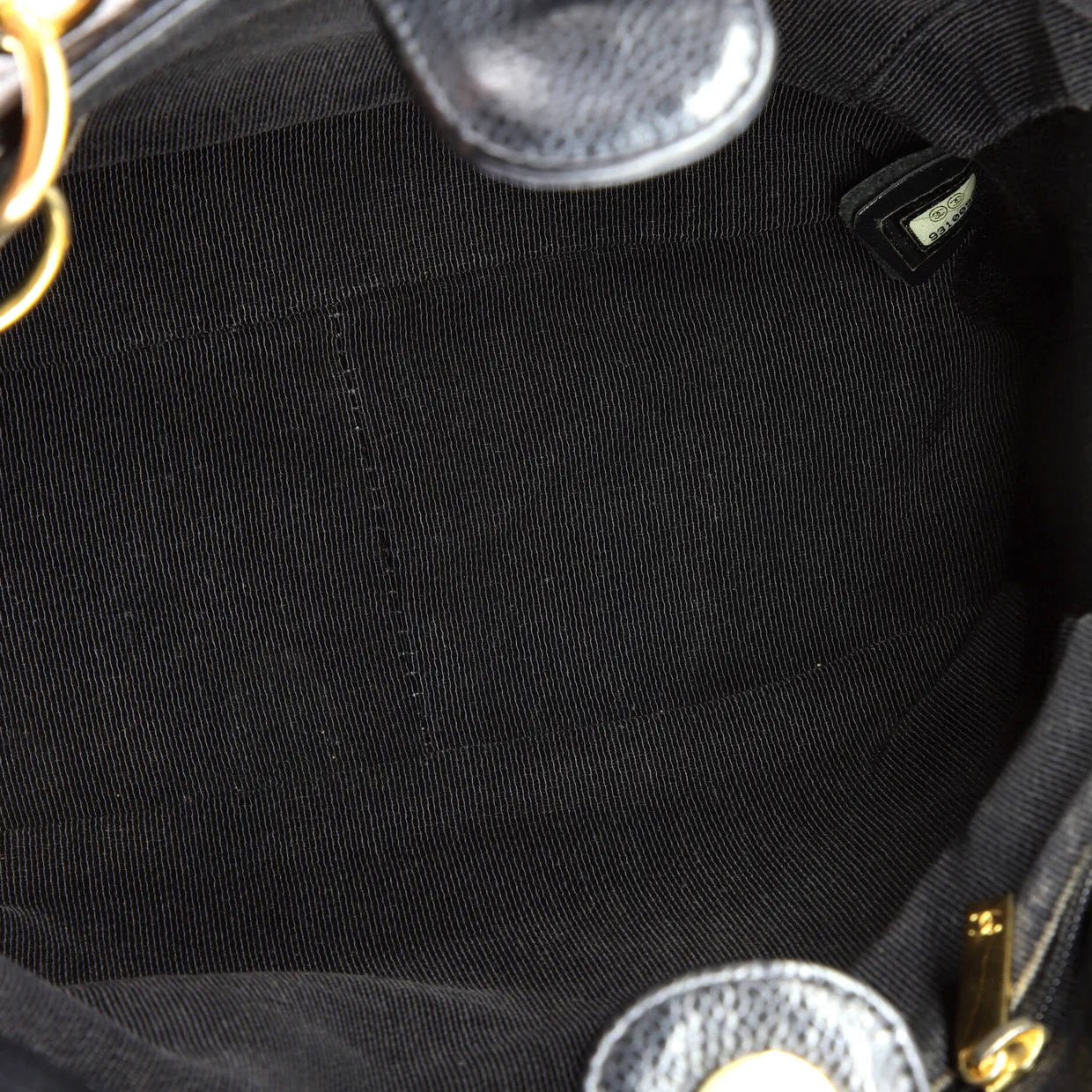 Petite Shopping Tote Quilted Caviar - Deep Luxury