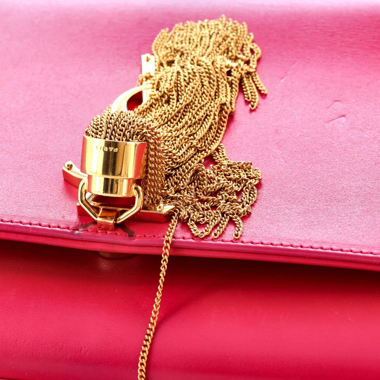 Classic Monogram Tassel Crossbody Bag Leather Medium - Deep Luxury