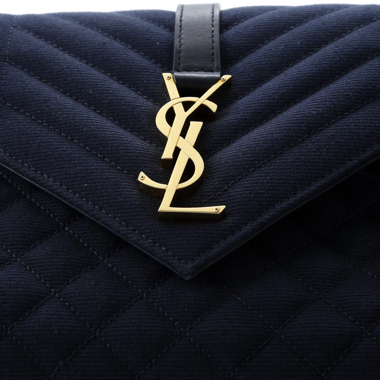 Classic Monogram Envelope Satchel Mixed Matelasse Canvas Medium - Deep Luxury