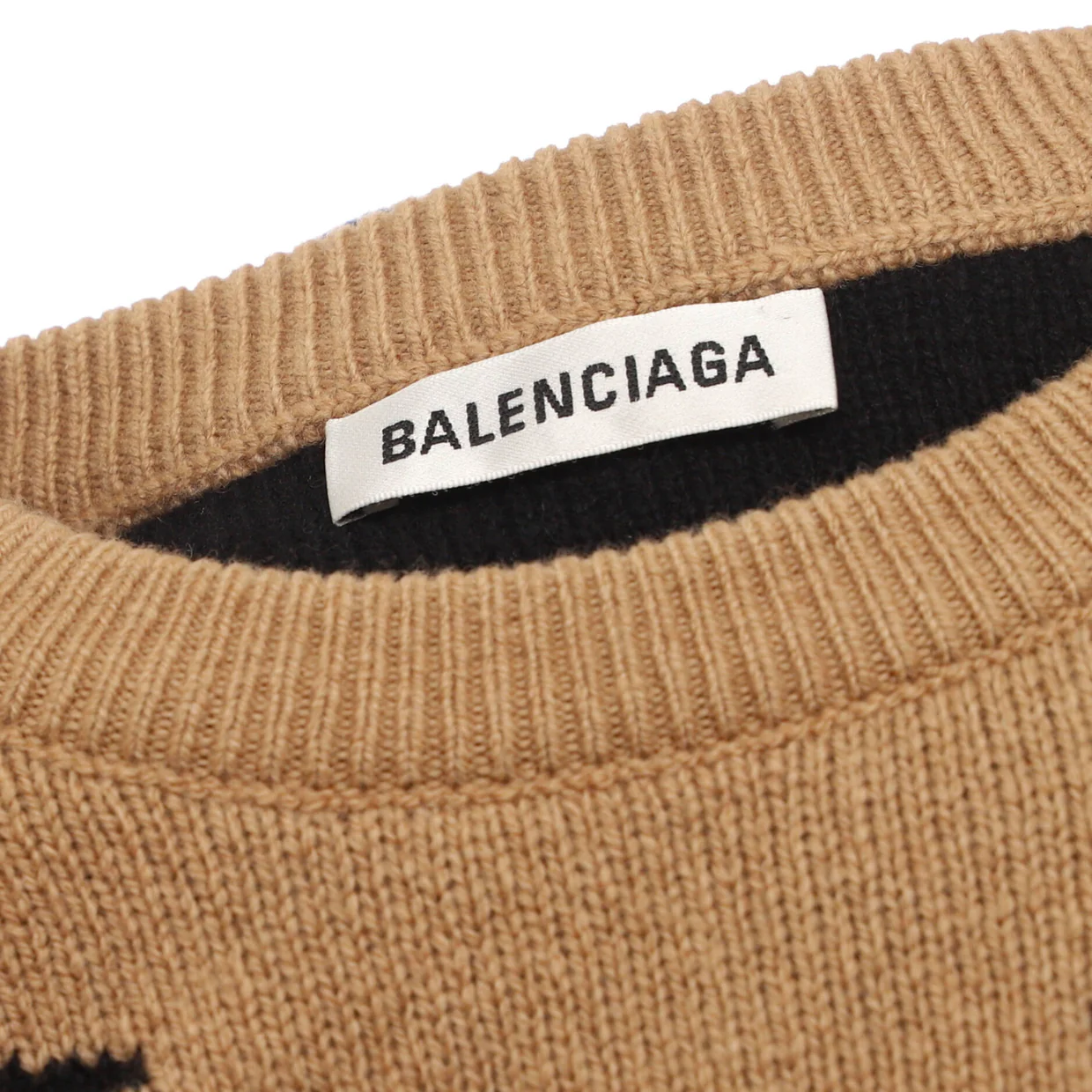 All Over Logo Sweater Cotton Blend - Deep Luxury