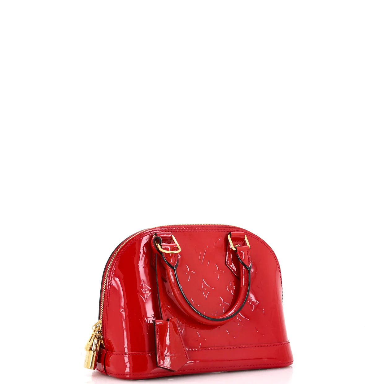 Alma Handbag Monogram Vernis BB - Deep Luxury