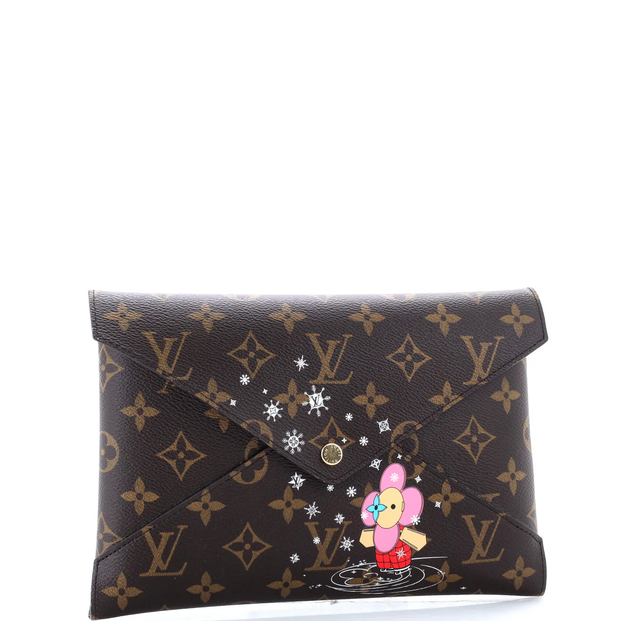 Kirigami Pochette Limited Edition Vivienne Xmas Monogram Canvas GM - Deep Luxury