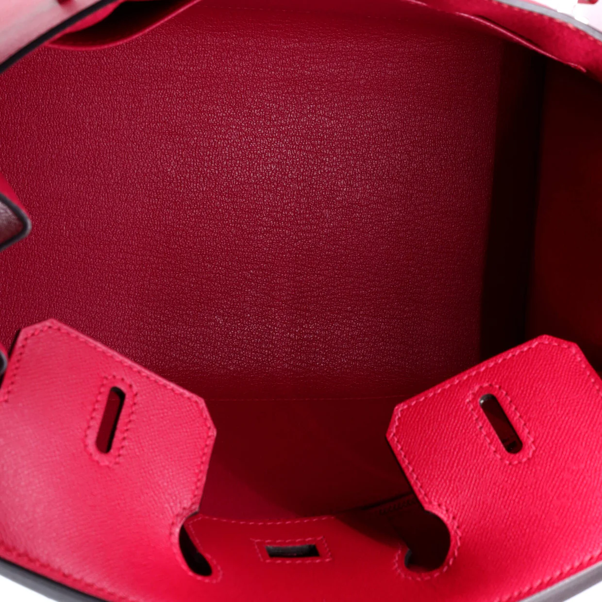 Birkin Sellier Bag Framboise Madame with Palladium Hardware 25 - Deep Luxury