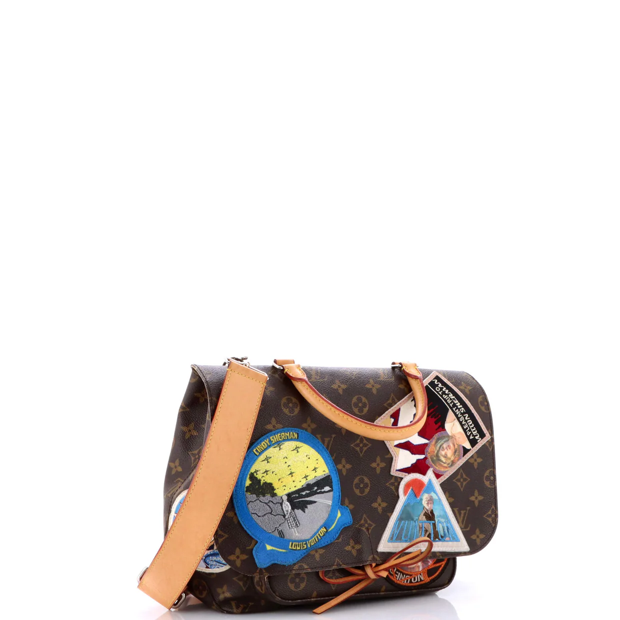 Cindy Sherman Camera Messenger Bag Patch Embellished Monogram Canvas - Deep Luxury