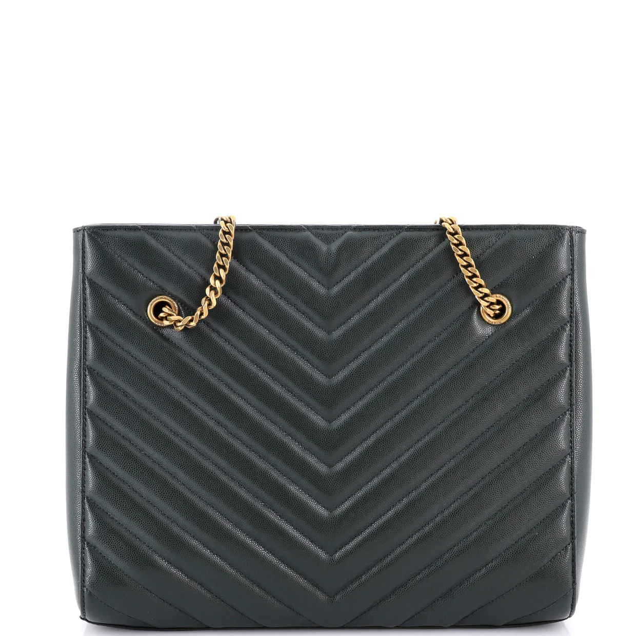 Tribeca Shopping Tote Matelasse Chevron Leather Medium - Deep Luxury