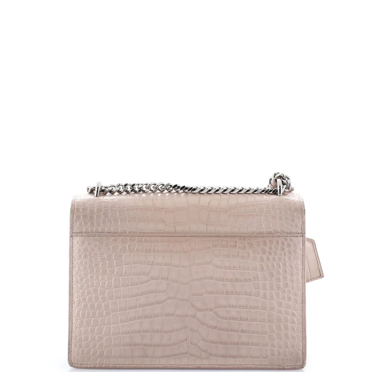 Sunset Crossbody Bag Crocodile Embossed Leather Medium - Deep Luxury