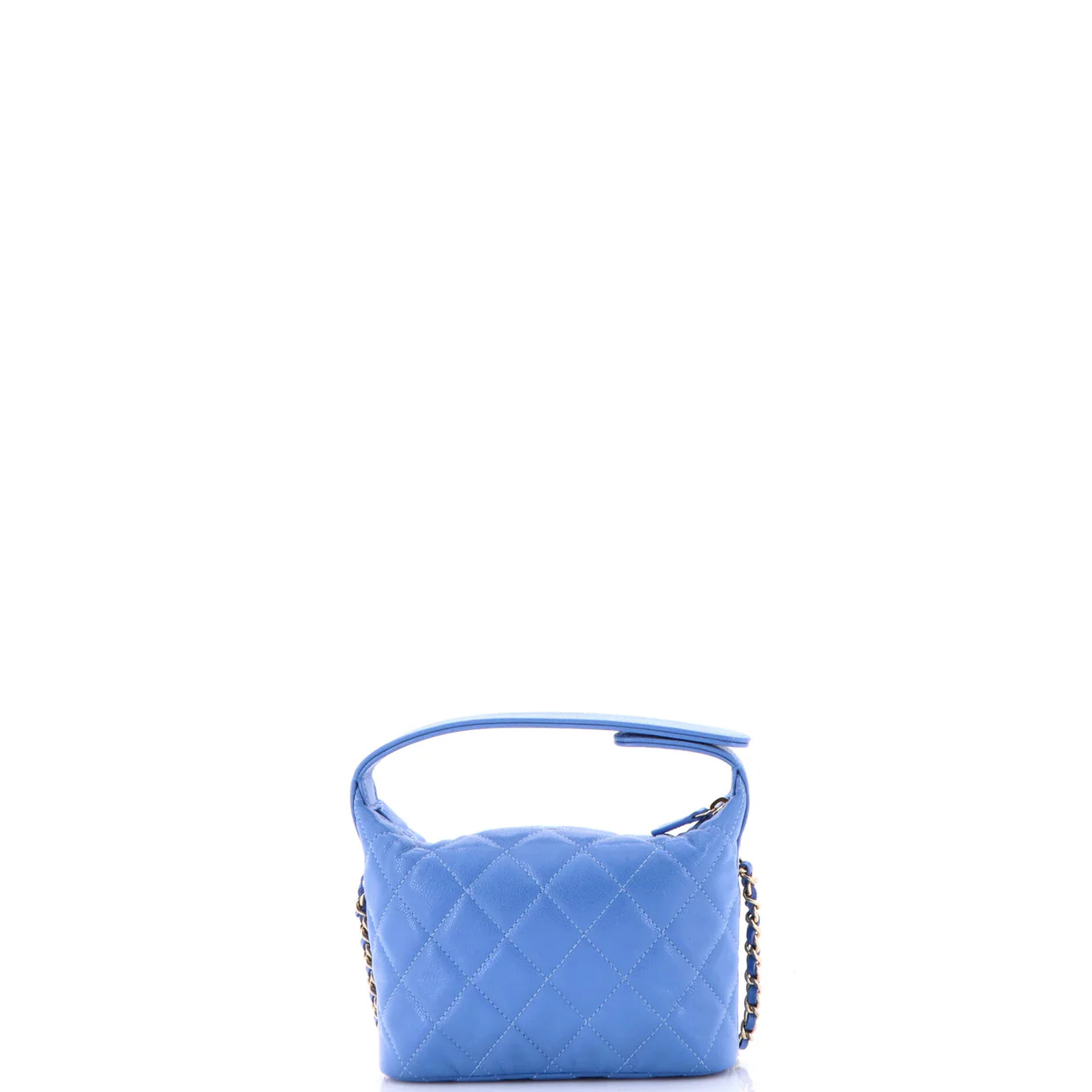 CC Hobo Clutch with Chain Quilted Caviar - Deep Luxury