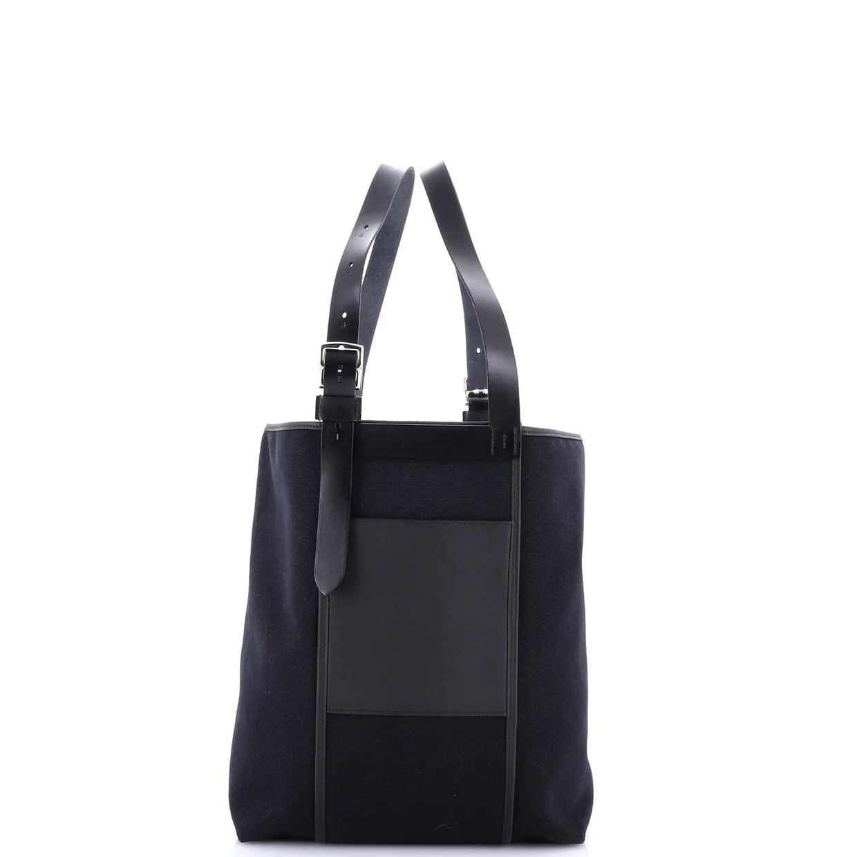 Etriviere Pocket Tote Toile and Leather 27 - Deep Luxury