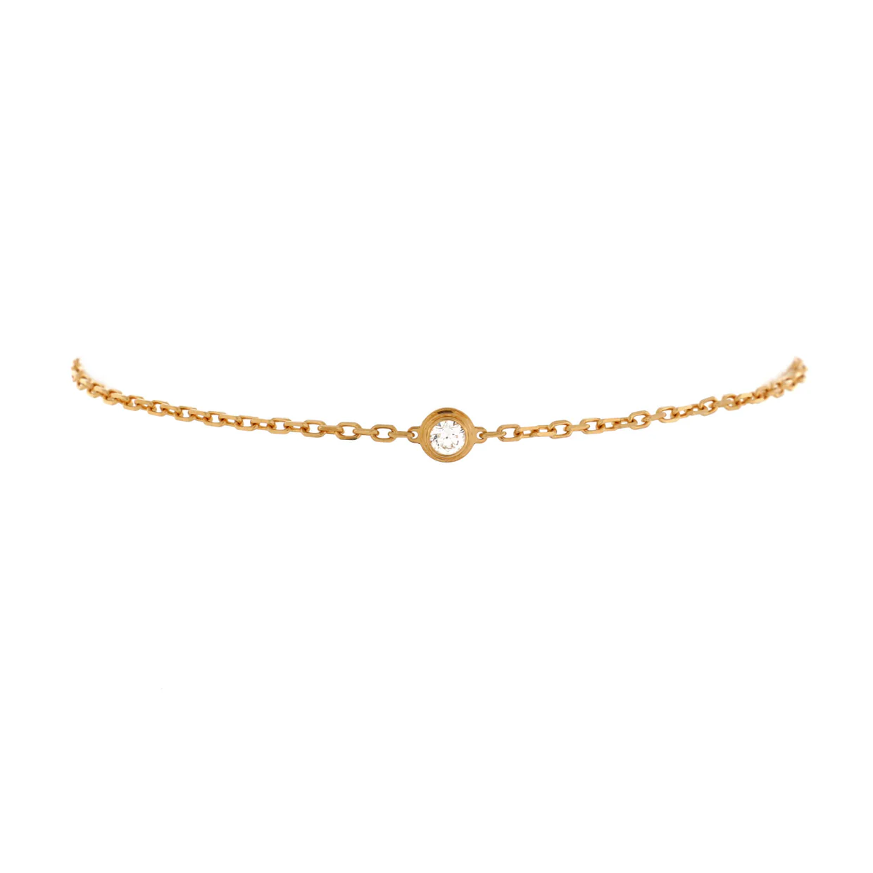 D'Amour Bracelet 18K Yellow Gold and Diamond Small - Deep Luxury