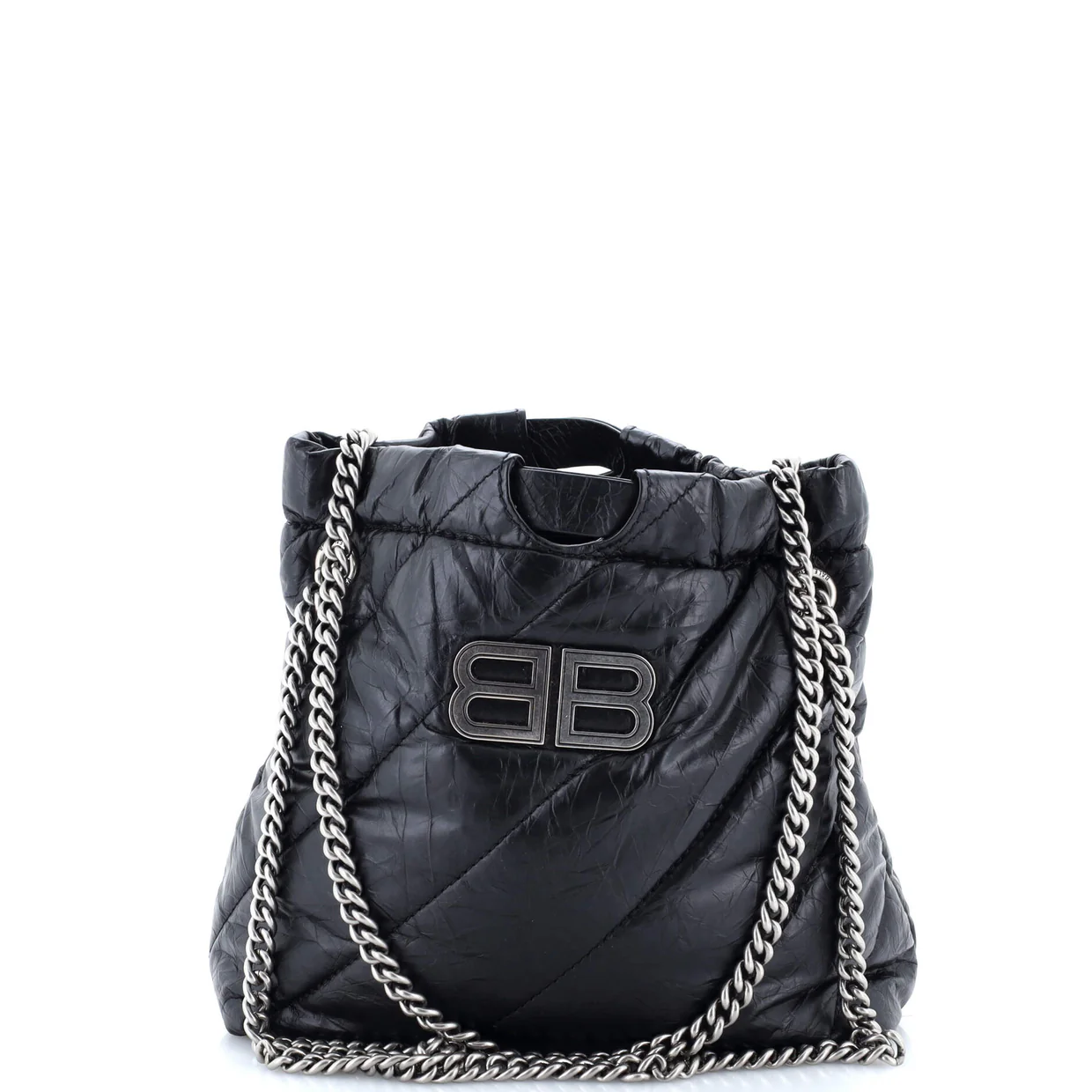 Crush Chain Tote Quilted Crushed Calfskin XS - Deep Luxury