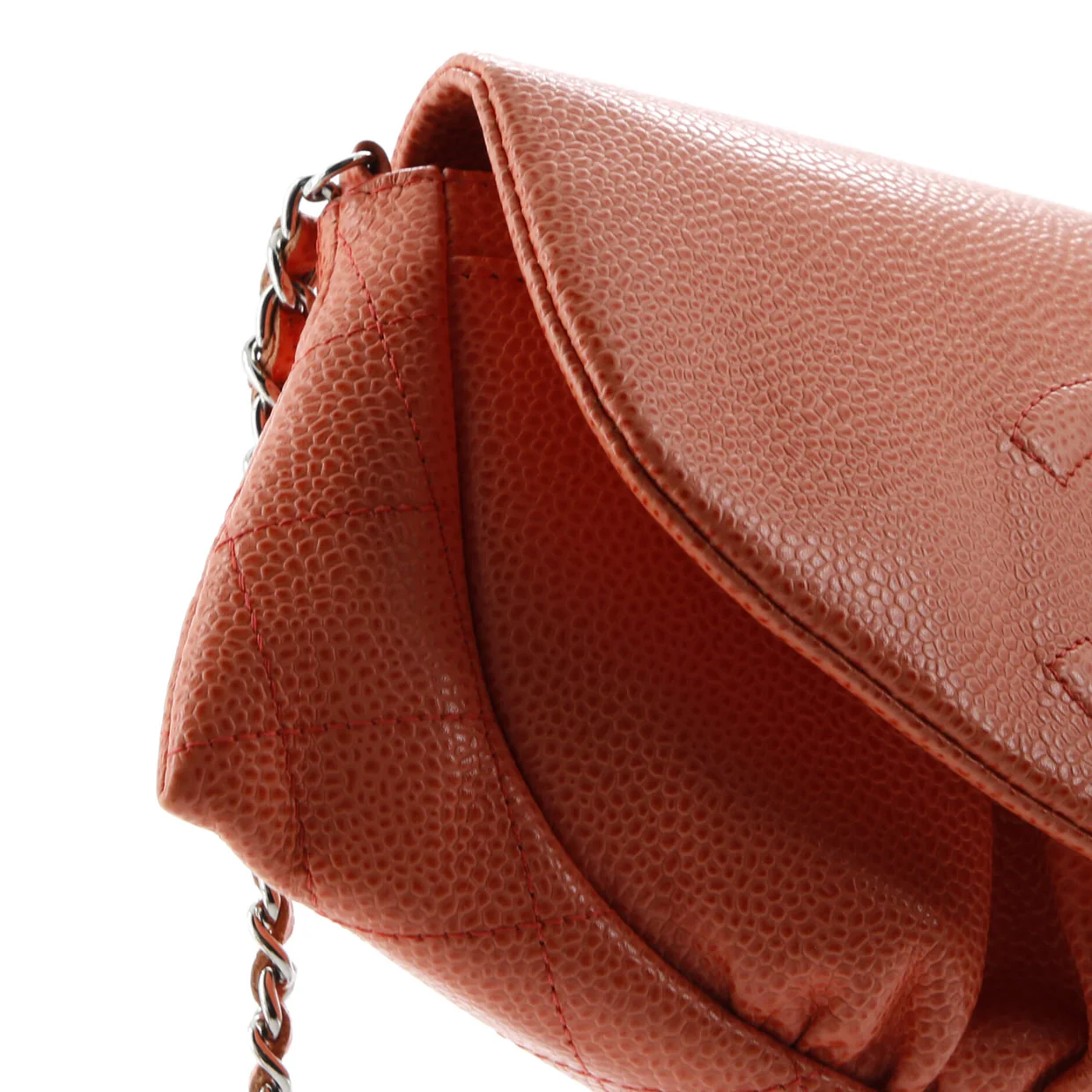 Half Moon Wallet on Chain Caviar - Deep Luxury