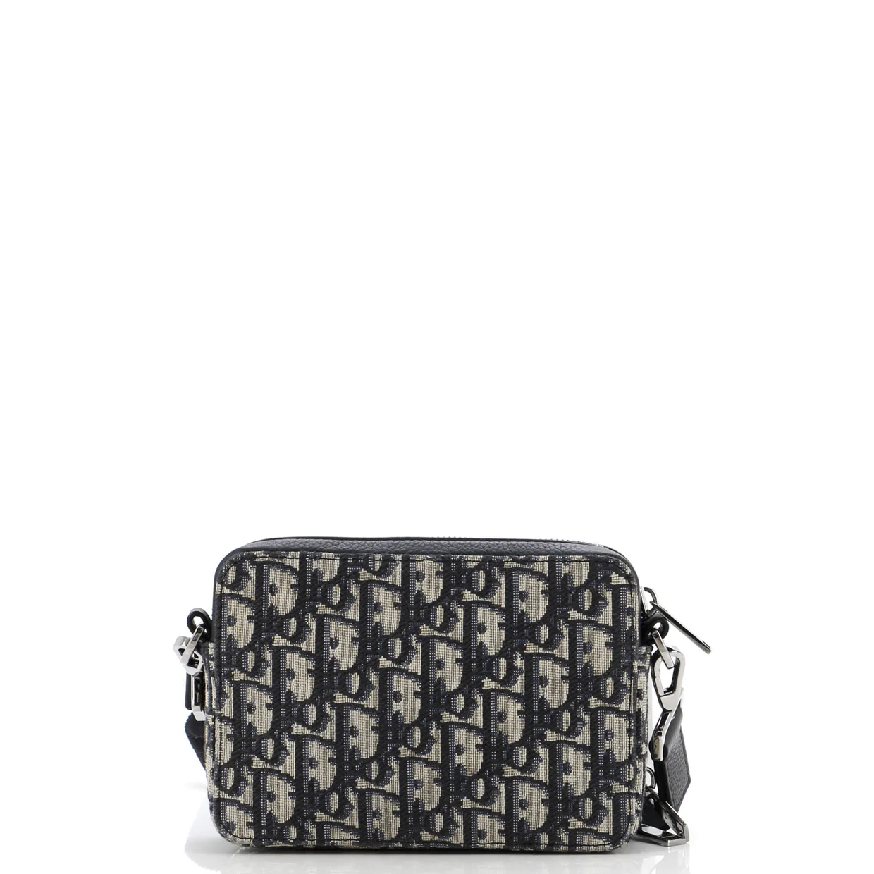 Double Zip Crossbody Pouch Oblique Canvas - Deep Luxury