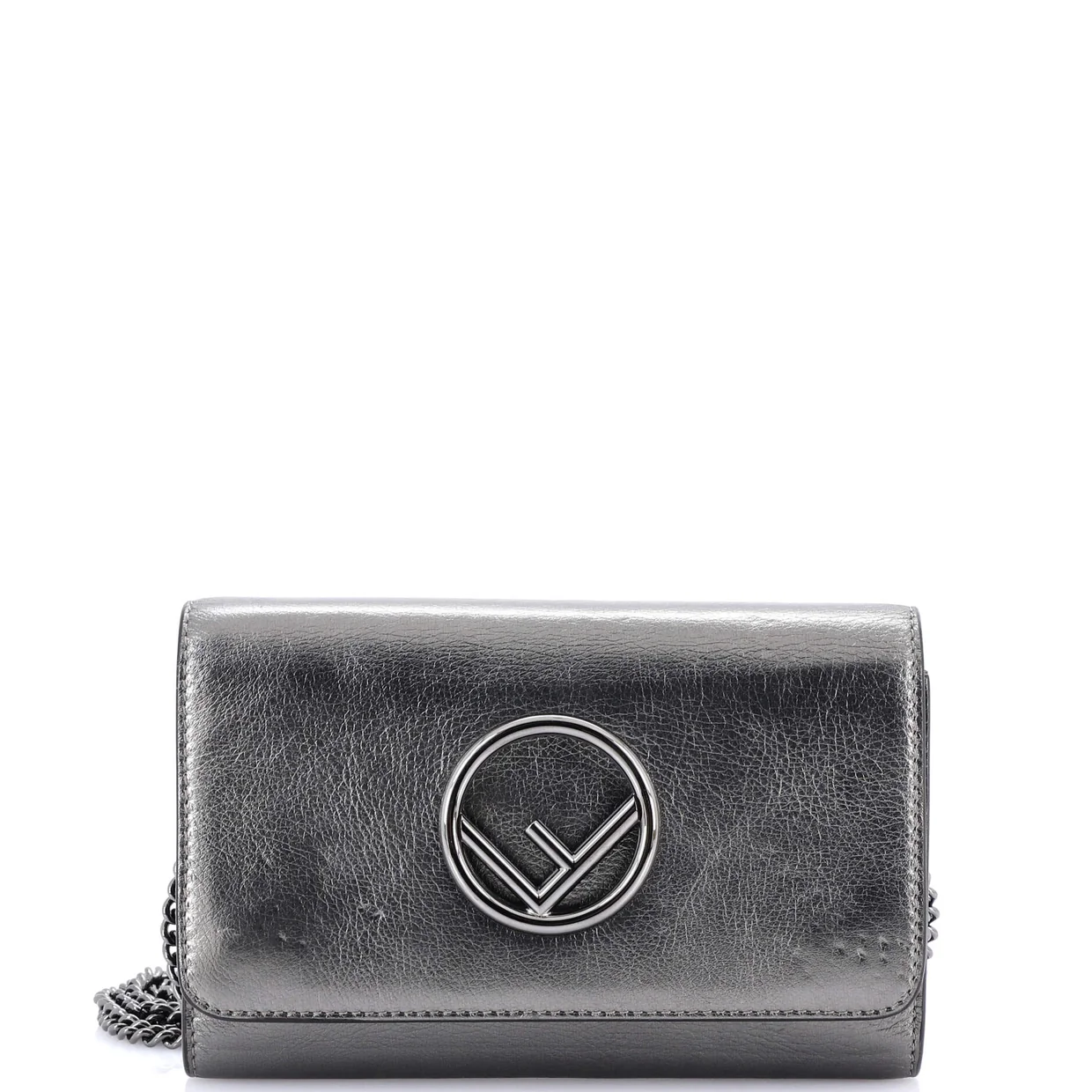 F is Fendi Wallet on Chain Leather Mini - Deep Luxury