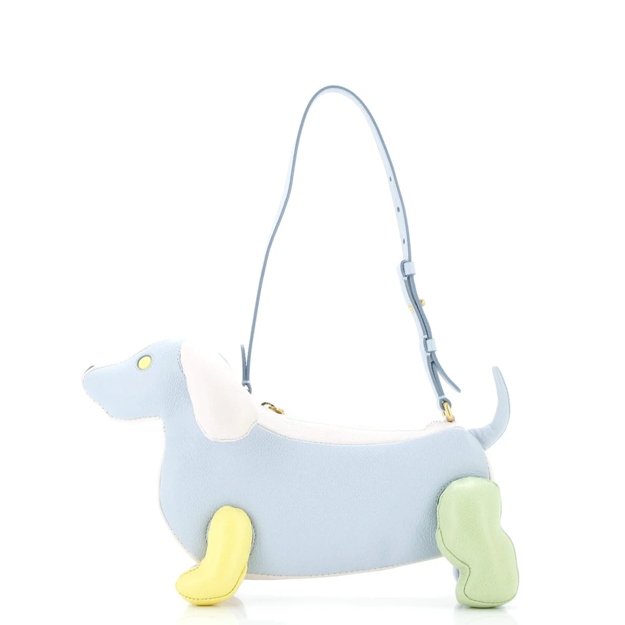 Hector Dog Baguette Shoulder Bag Leather - Deep Luxury