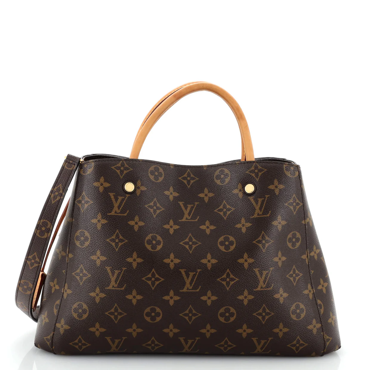 Montaigne Handbag Monogram Canvas MM - Deep Luxury