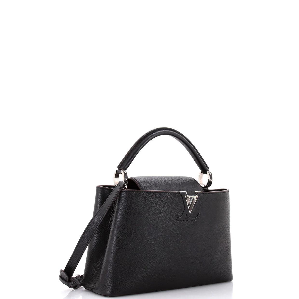 Capucines Bag Leather PM - Deep Luxury