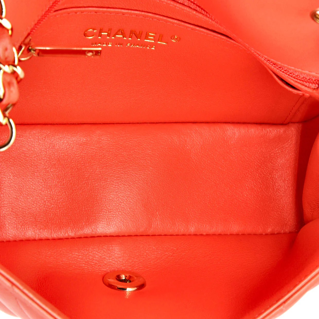 Classic Single Flap Bag Chevron Lambskin Mini - Deep Luxury