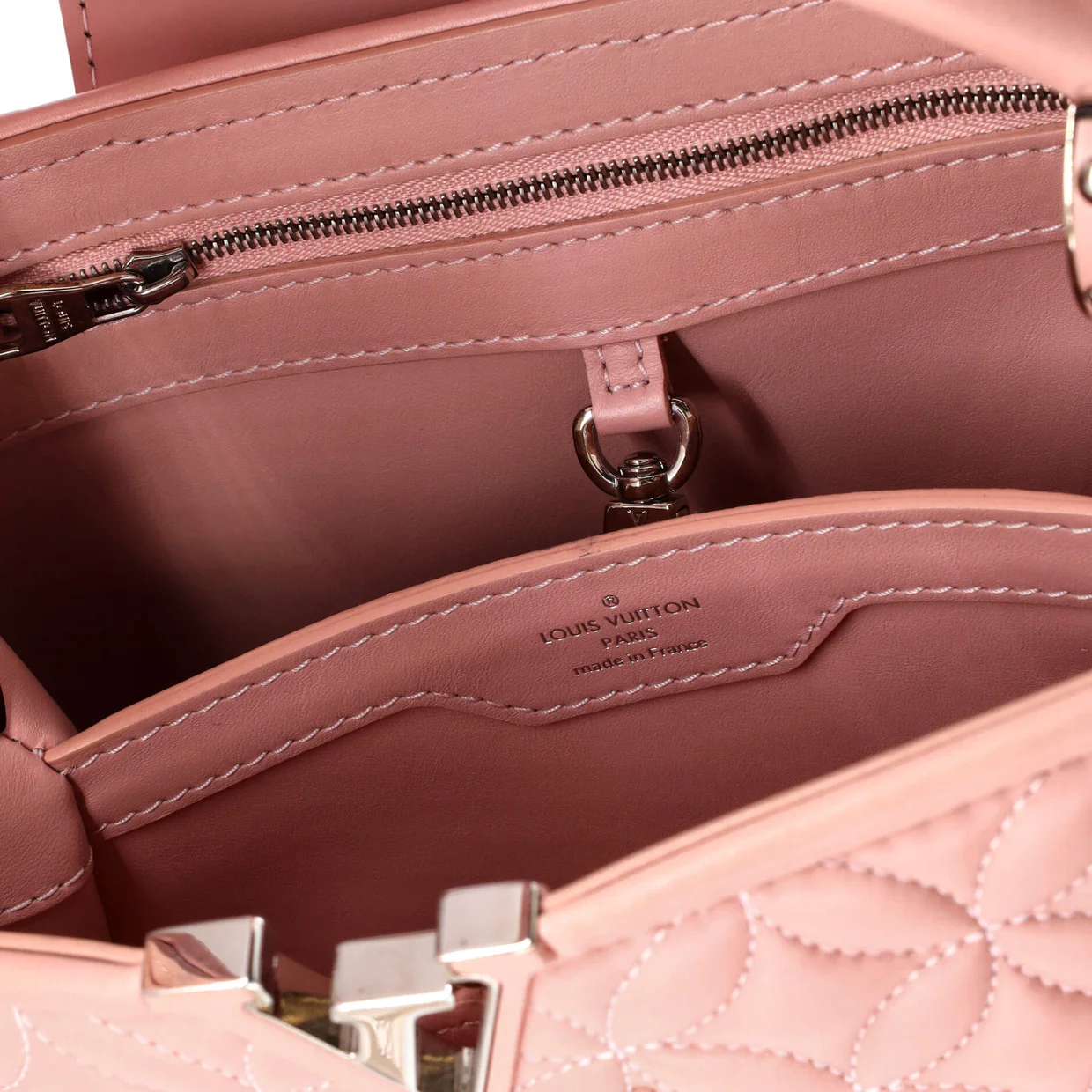 Capucines Bag Monogram Flower Quilted Lambskin BB - Deep Luxury