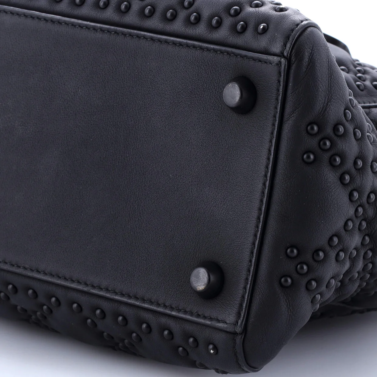 Ultra Matte Supple Lady Dior Bag Cannage Studded Lambskin Medium - Deep Luxury