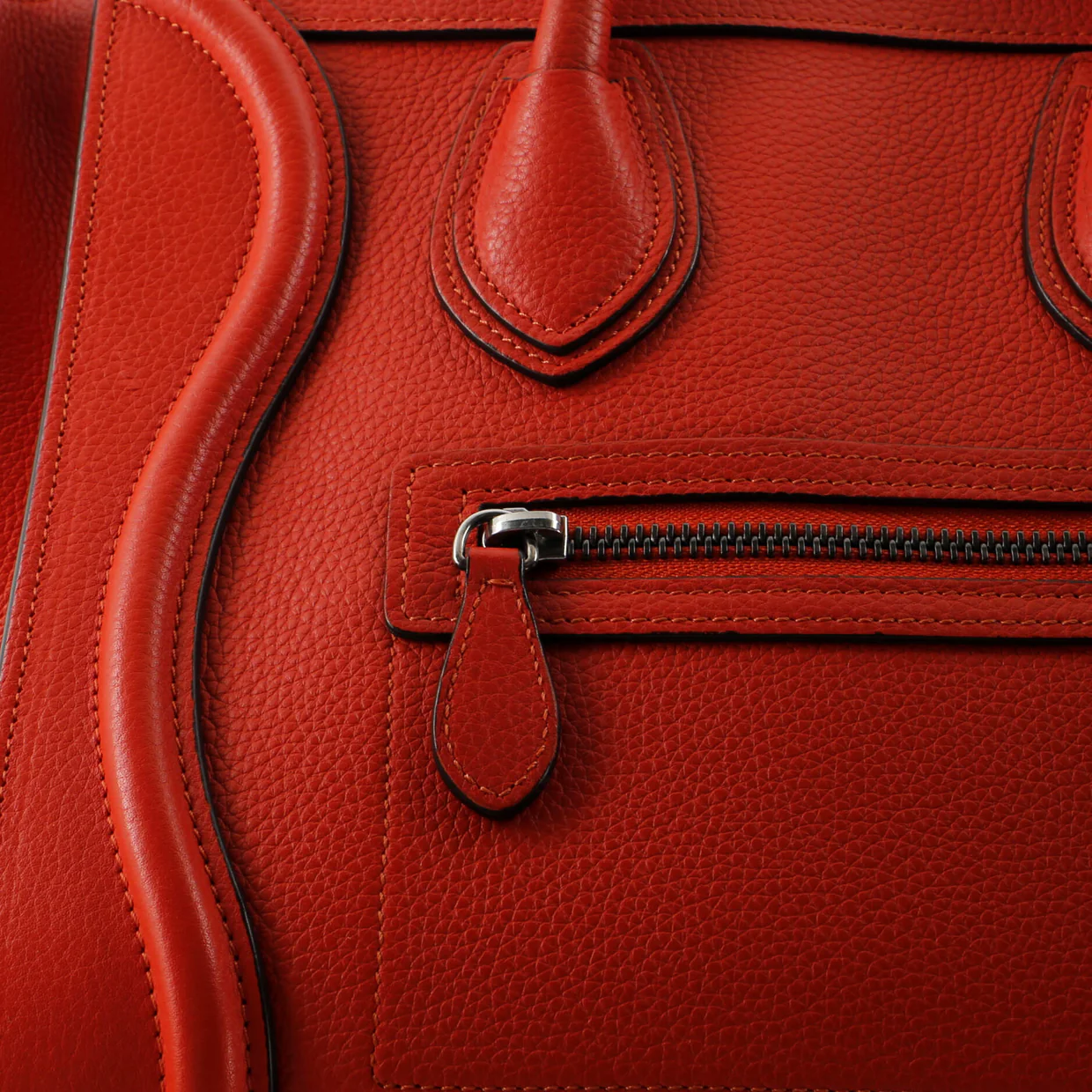 Luggage Bag Grainy Leather Micro - Deep Luxury