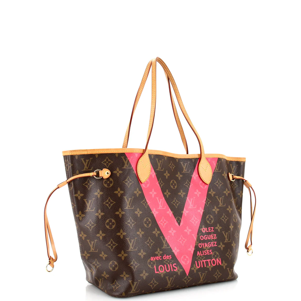 Neverfull NM Tote Limited Edition Cities V Monogram Canvas MM - Deep Luxury