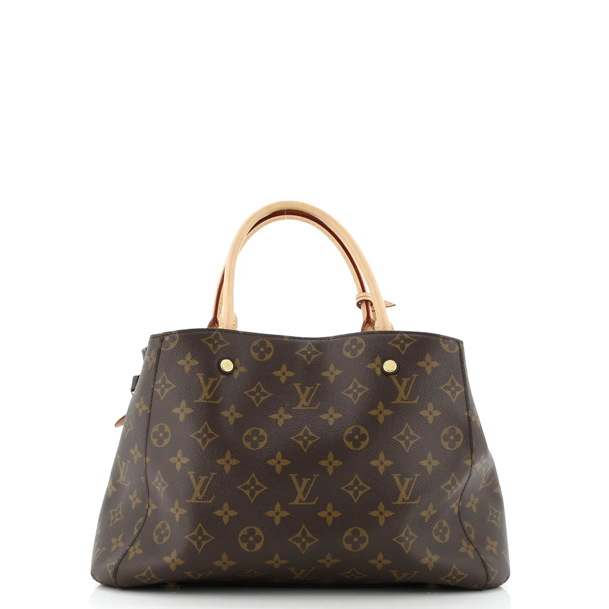 Montaigne Handbag Monogram Canvas MM - Deep Luxury