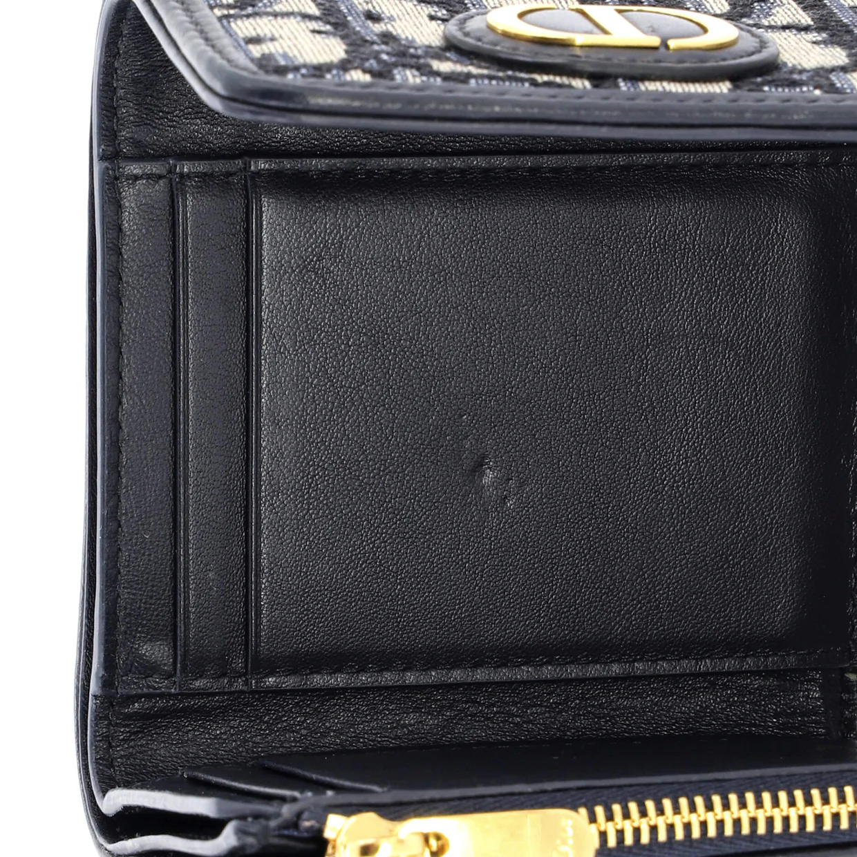 30 Montaigne Lotus Wallet Oblique Canvas Compact - Deep Luxury