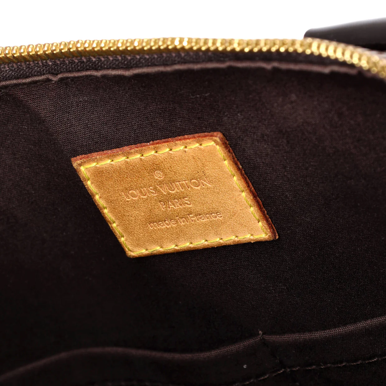 Alma Handbag Monogram Vernis PM - Deep Luxury