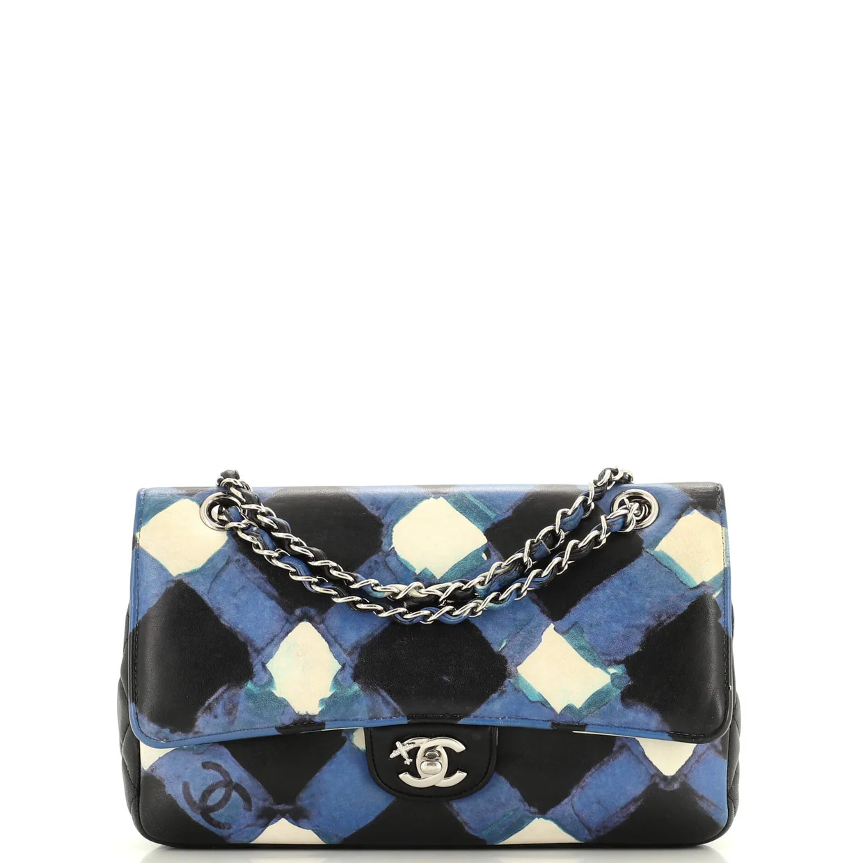Airlines Classic Double Flap Bag Printed Lambskin Medium - Deep Luxury