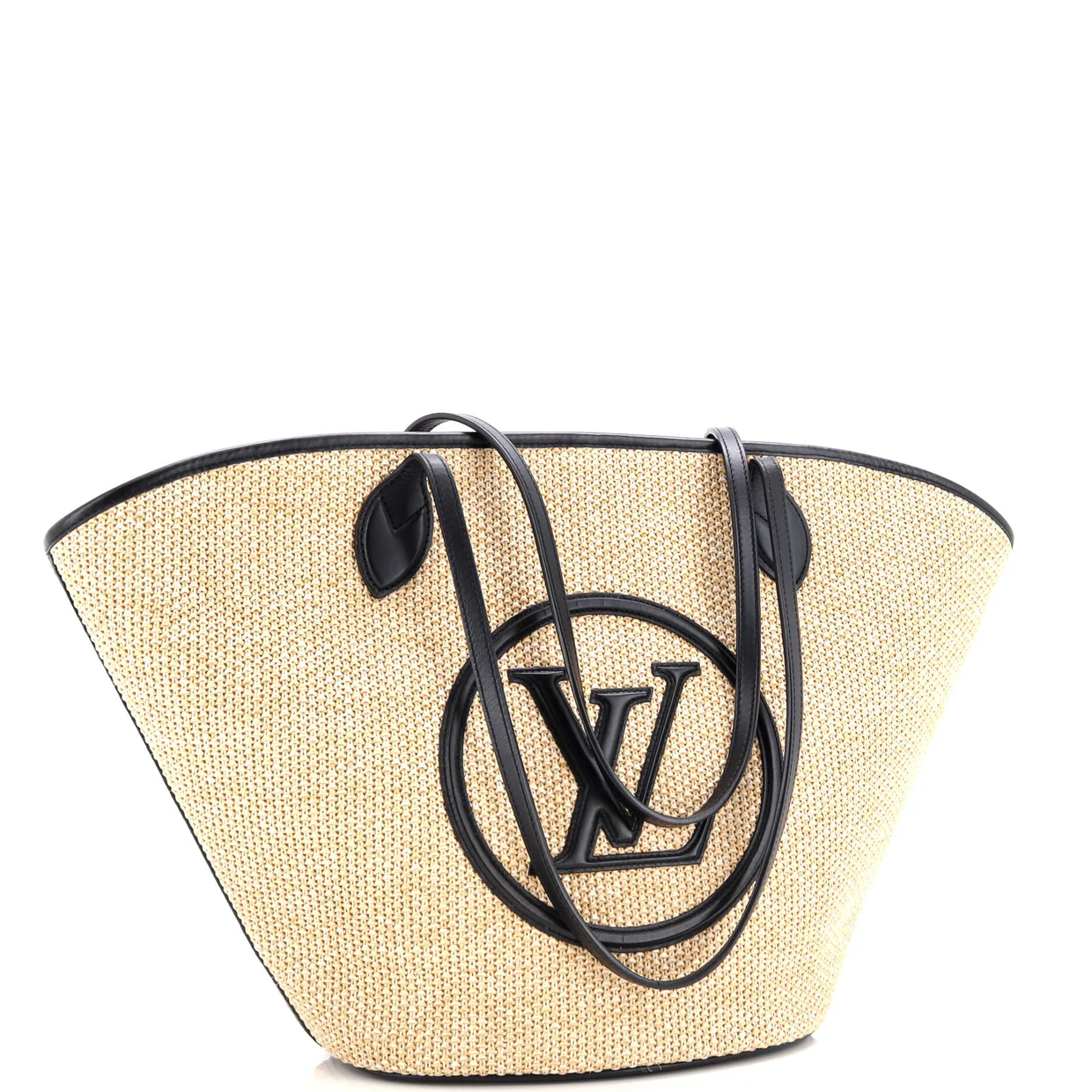 Saint Jacques NM Handbag Raffia and Leather - Deep Luxury