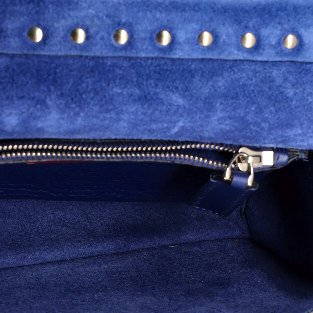 Rockstud Front Handle Flap Bag Leather Small - Deep Luxury