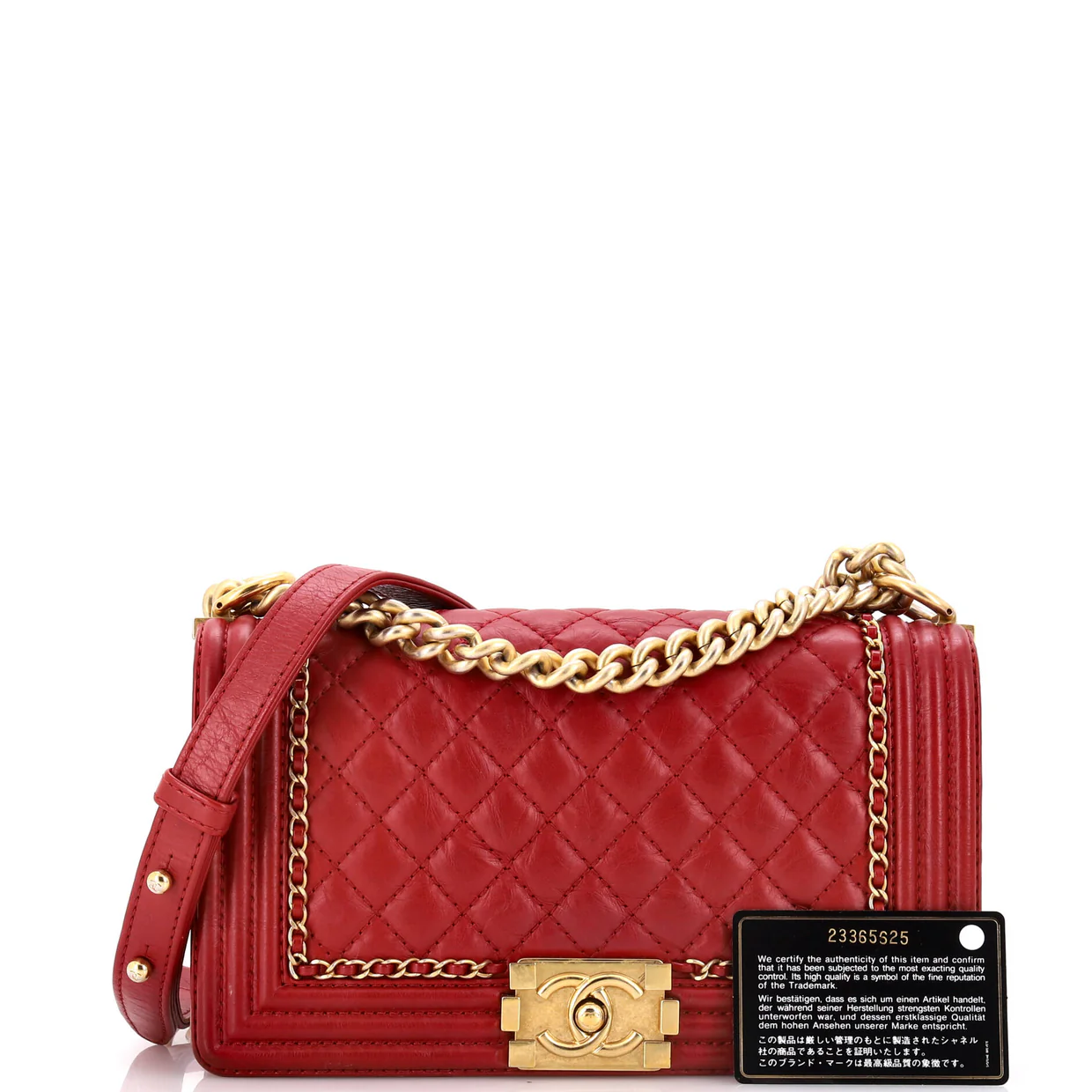 Jacket Boy Flap Bag Quilted Aged Calfskin Old Medium - Deep Luxury