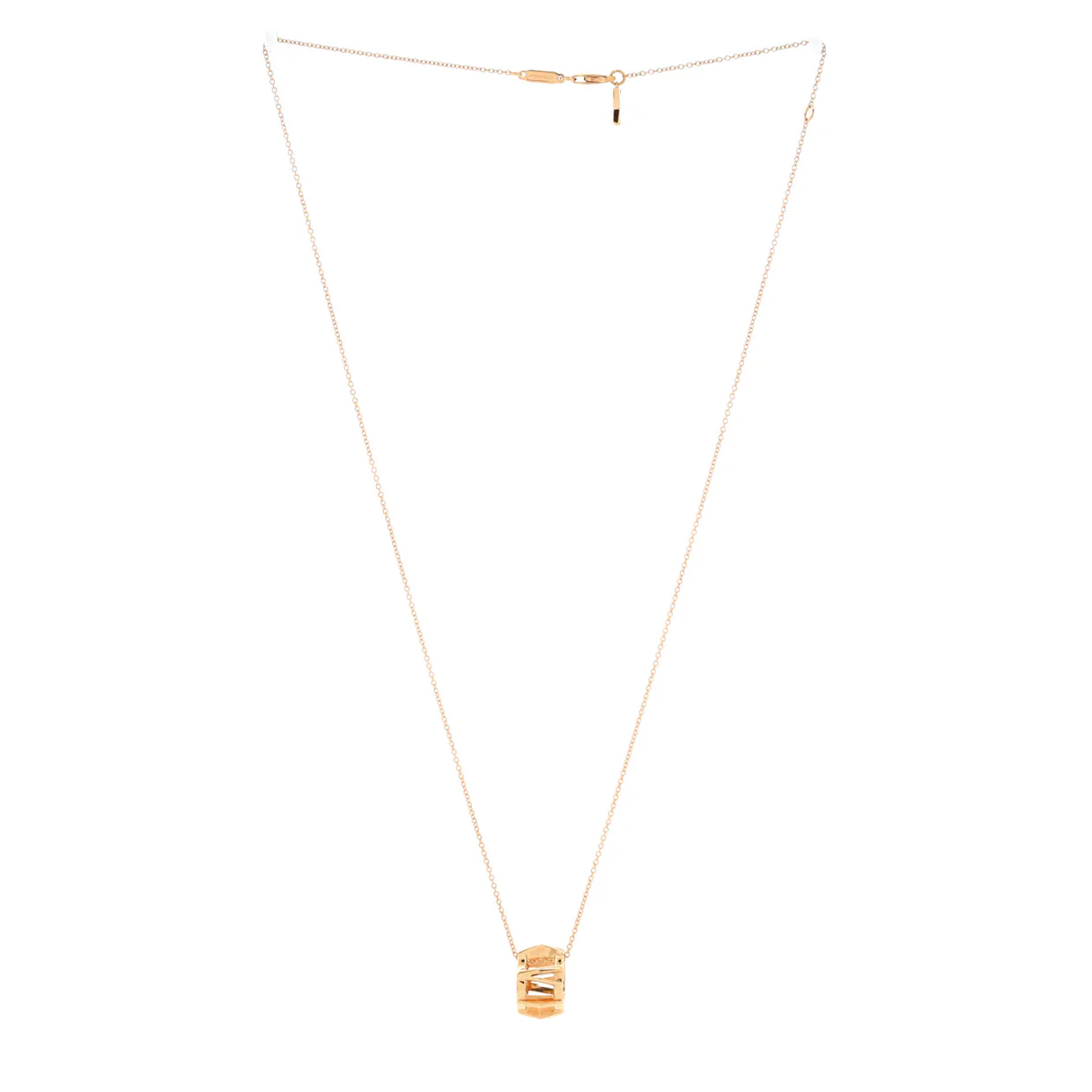 Atlas X Open Pendant Necklace 18K Rose Gold - Deep Luxury