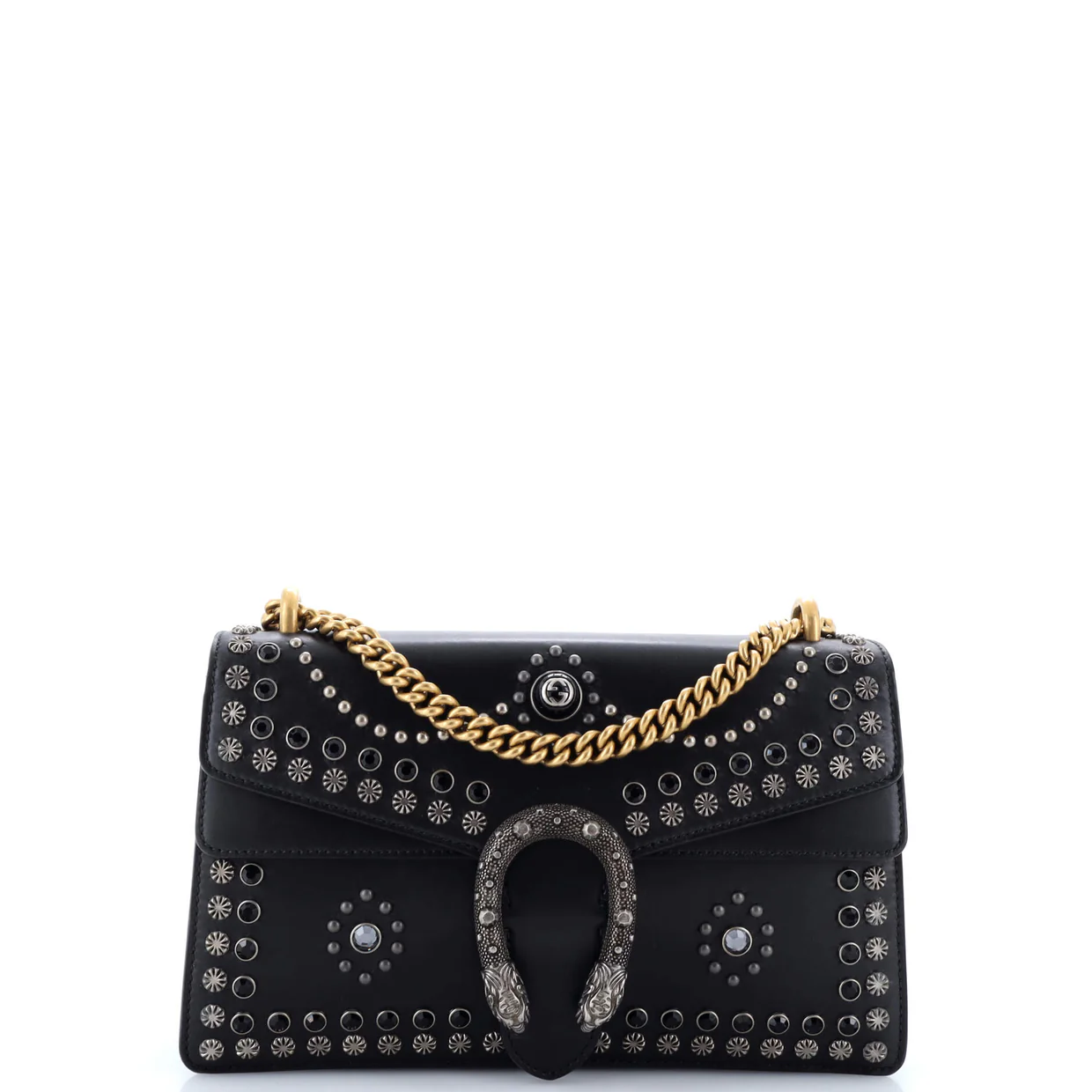 Dionysus Bag Studded Leather Small - Deep Luxury