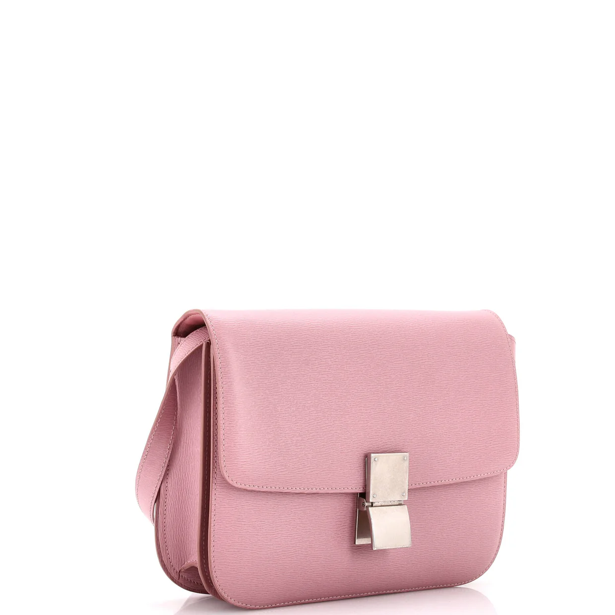 Classic Box Bag Grainy Leather Medium - Deep Luxury