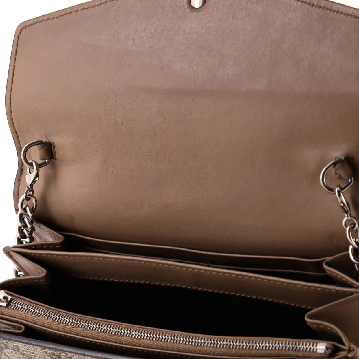 Dionysus Chain Wallet GG Coated Canvas Small - Deep Luxury