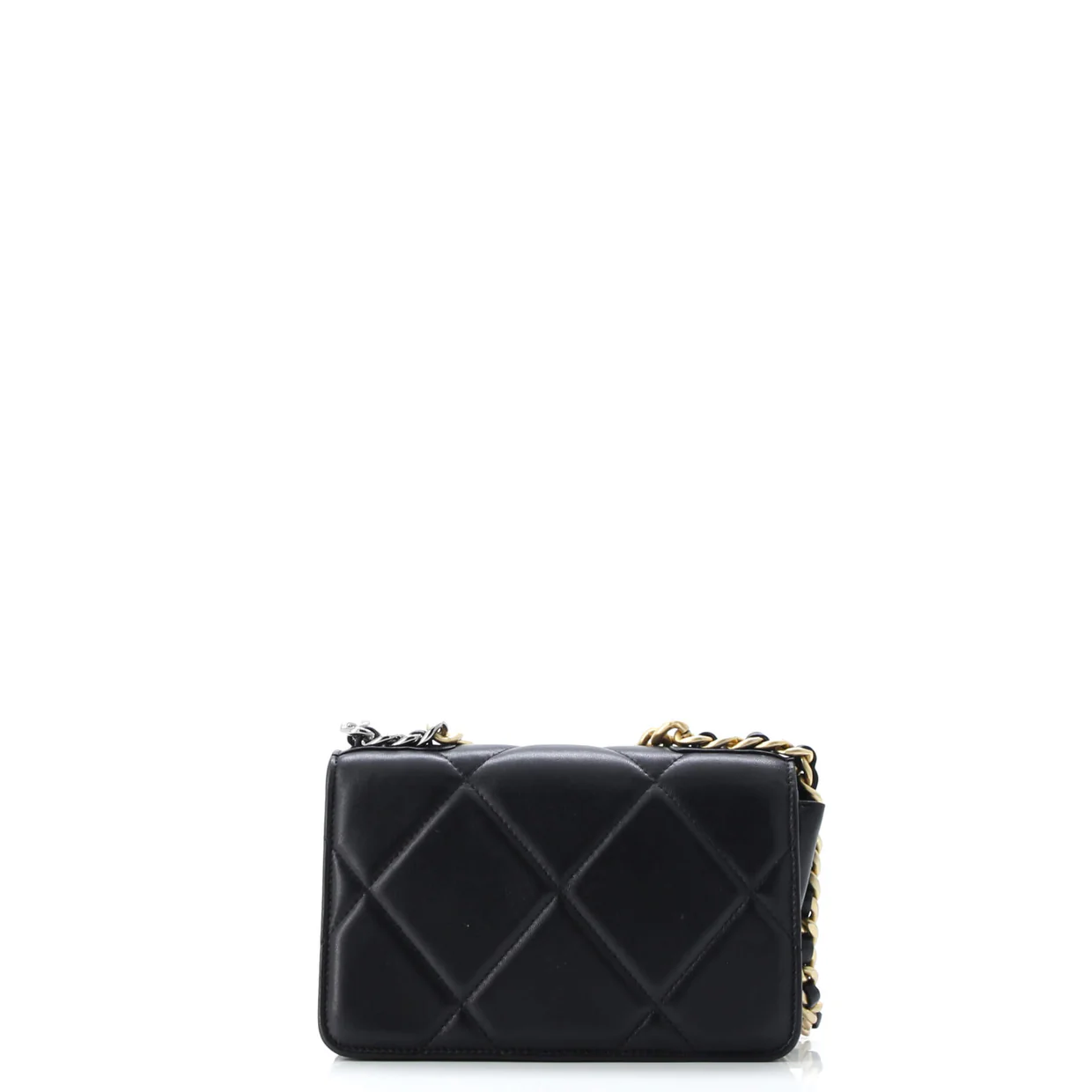 19 Wallet on Chain Quilted Goatskin - Deep Luxury