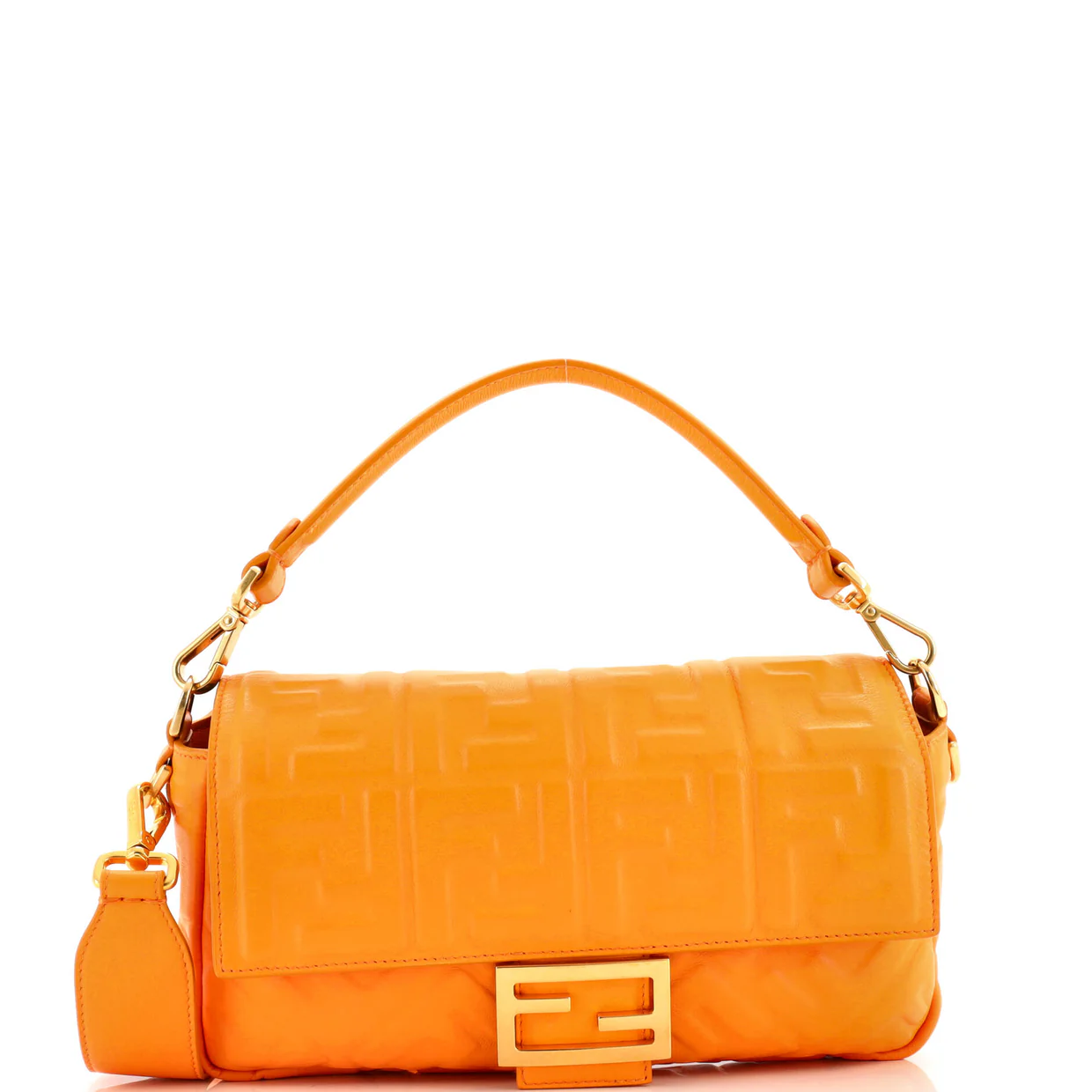 Baguette NM Bag Zucca Embossed Leather Medium - Deep Luxury