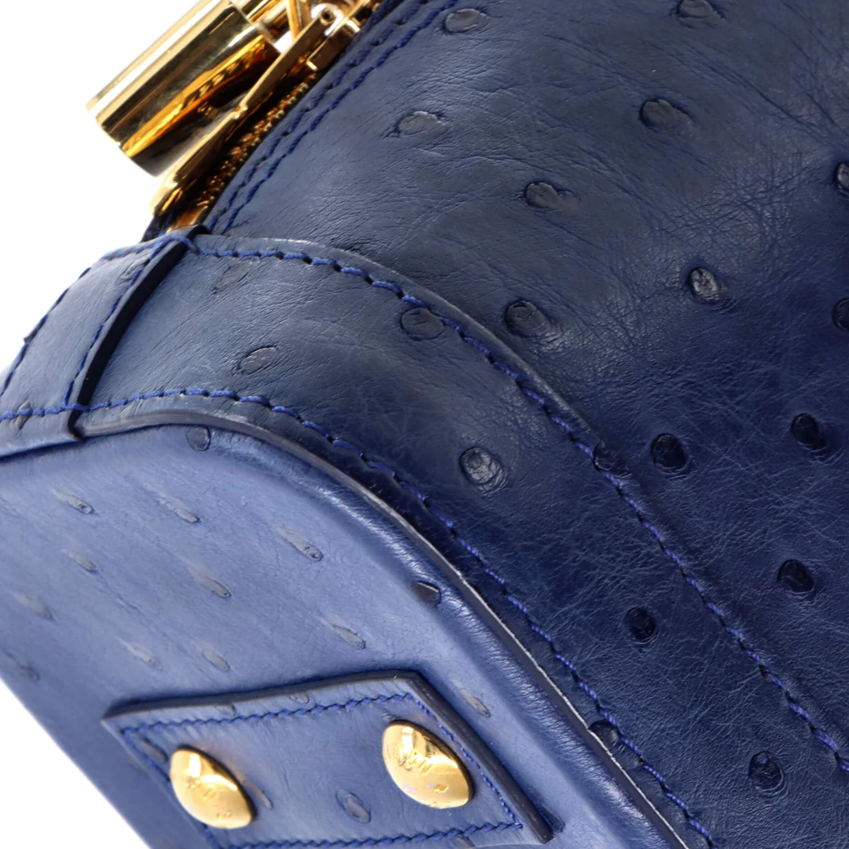 Alma Handbag Ostrich BB - Deep Luxury