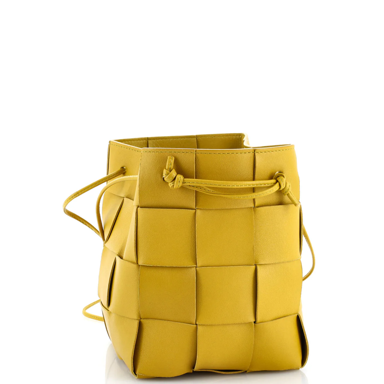 Cassette Bucket Bag Maxi Intrecciato Leather Small - Deep Luxury