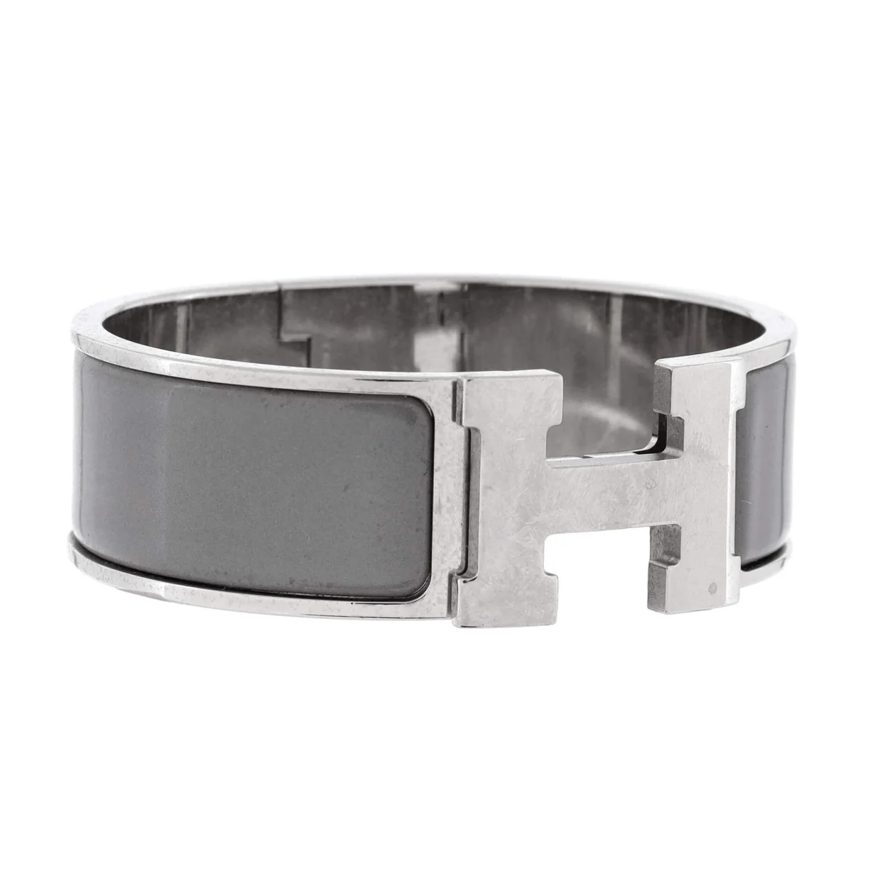 Clic Clac H Bracelet Metal and Enamel Wide - Deep Luxury