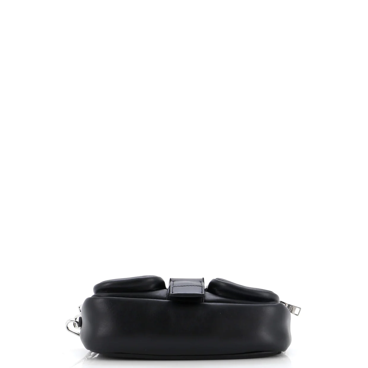Pocket Flap Shoulder Bag Leather - Deep Luxury